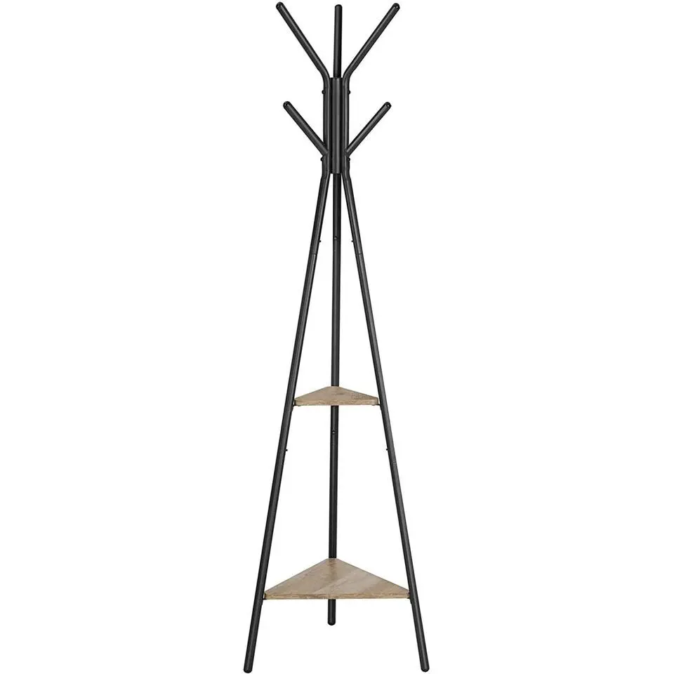 Parya Home kapstok - 2 planken - grijs/zwart