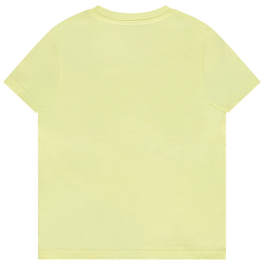 T-shirt manches courtes à broderies 3D pour garçon - Jaune