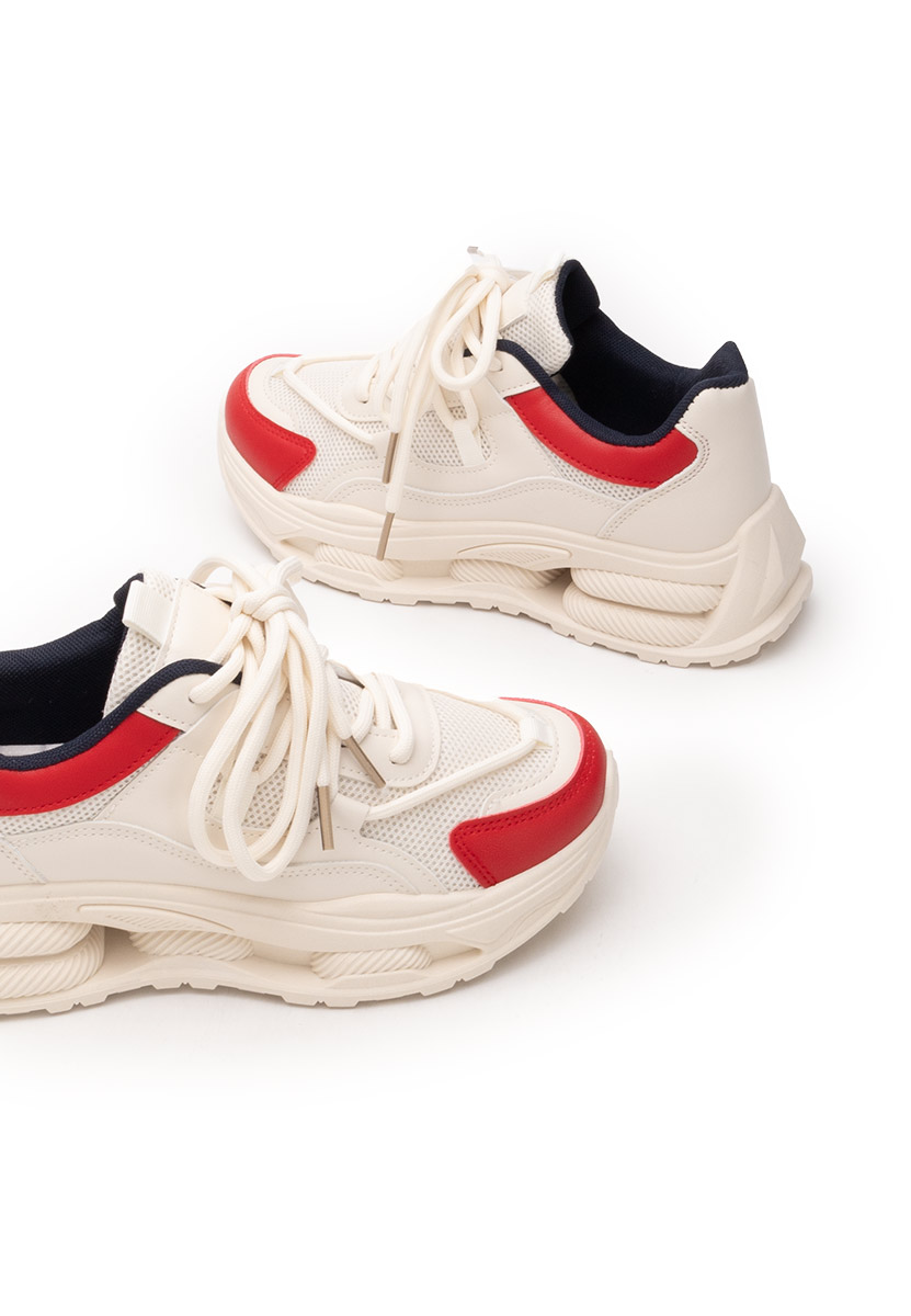Baskets pour femme beige Shaquana