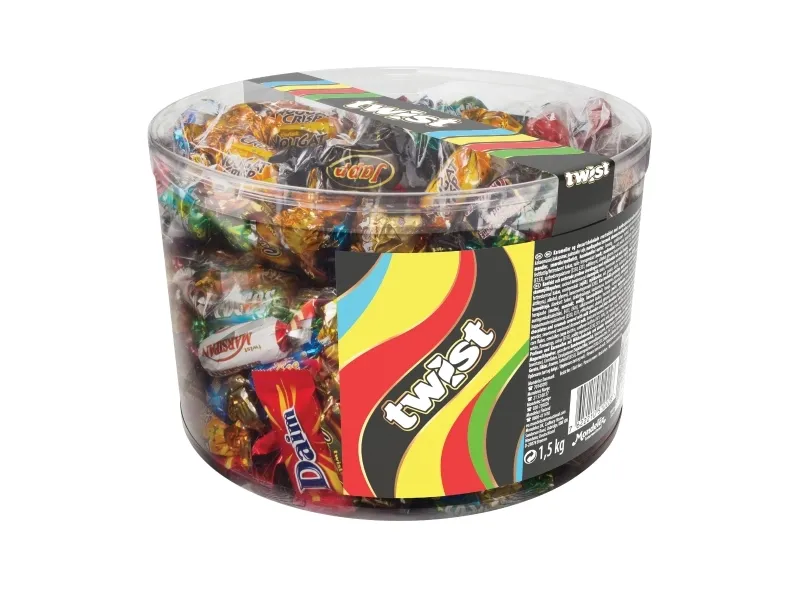 Chokolade Marabou Twist 1500g i plastbøtte