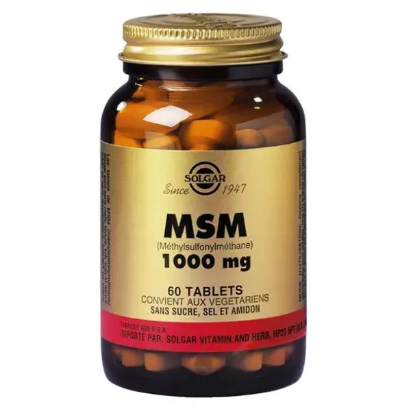 Solgar MSM 1000mg 60 comprimidos