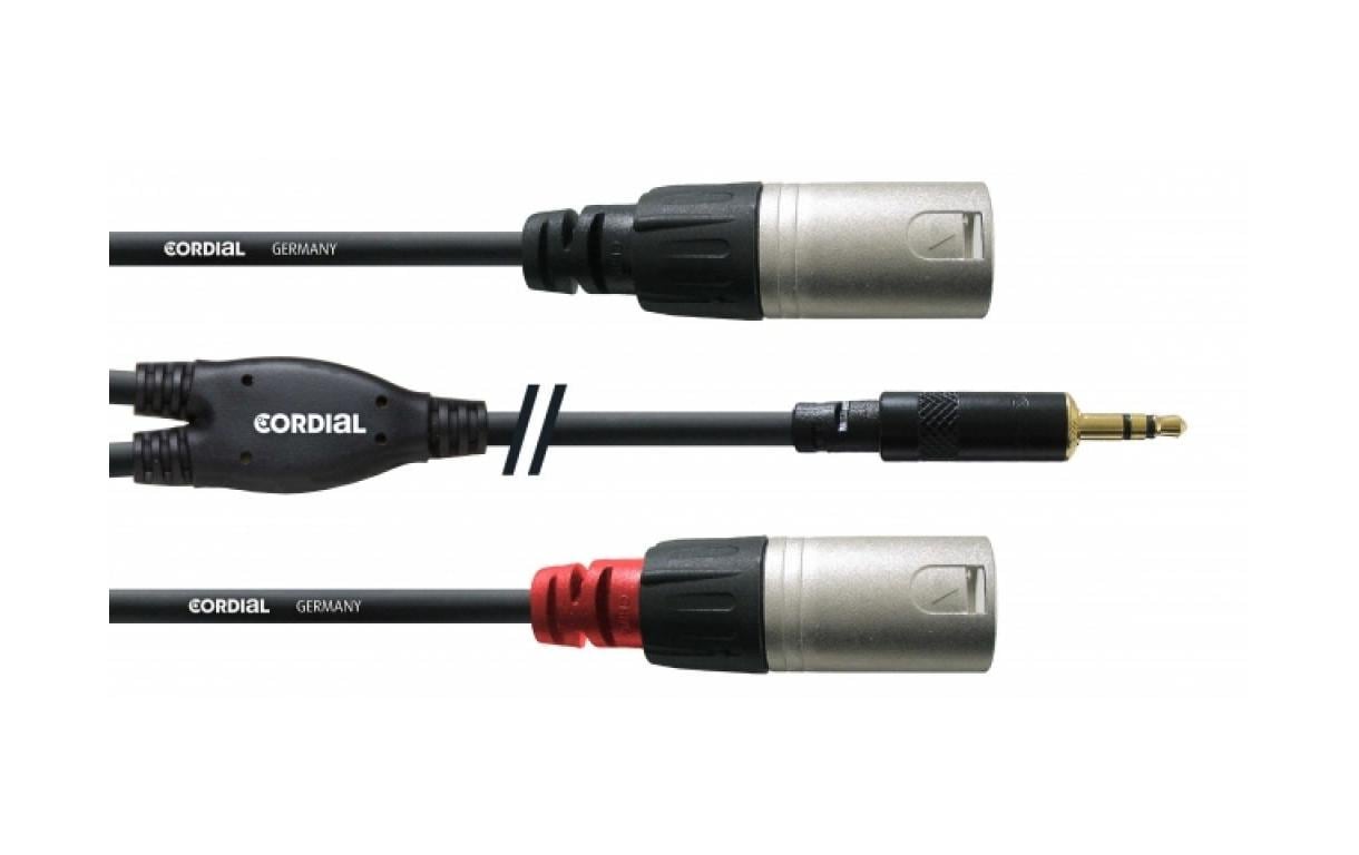 Audio-Kabel CFY 3 WMM 3.5 mm Klinke - XLR 3 mStudiokabel