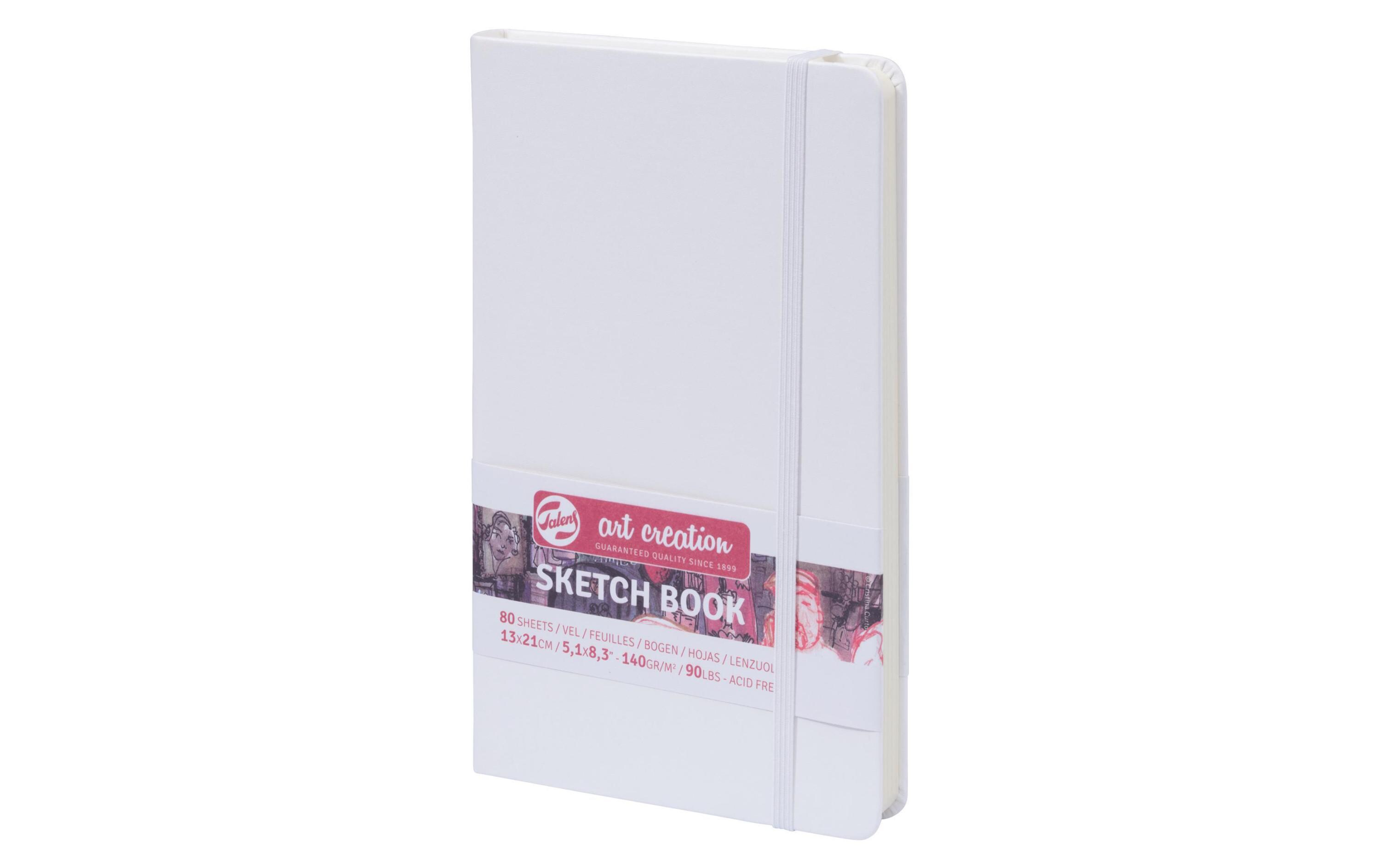 Malbuch 13 x 21 cm WeissSketch Book 13 x 21 cm