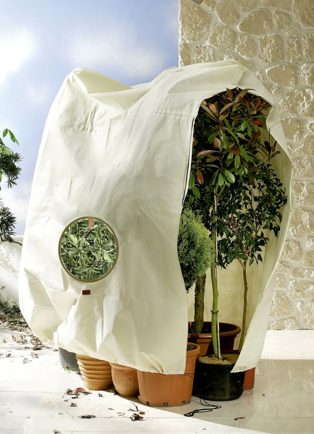 Robuster Pflanzensack mit Sichtfenster
