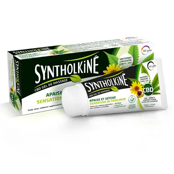 Gel de Massagem com CBD Syntholkiné - Bisnaga de 50ml com aplicador - EG LABO