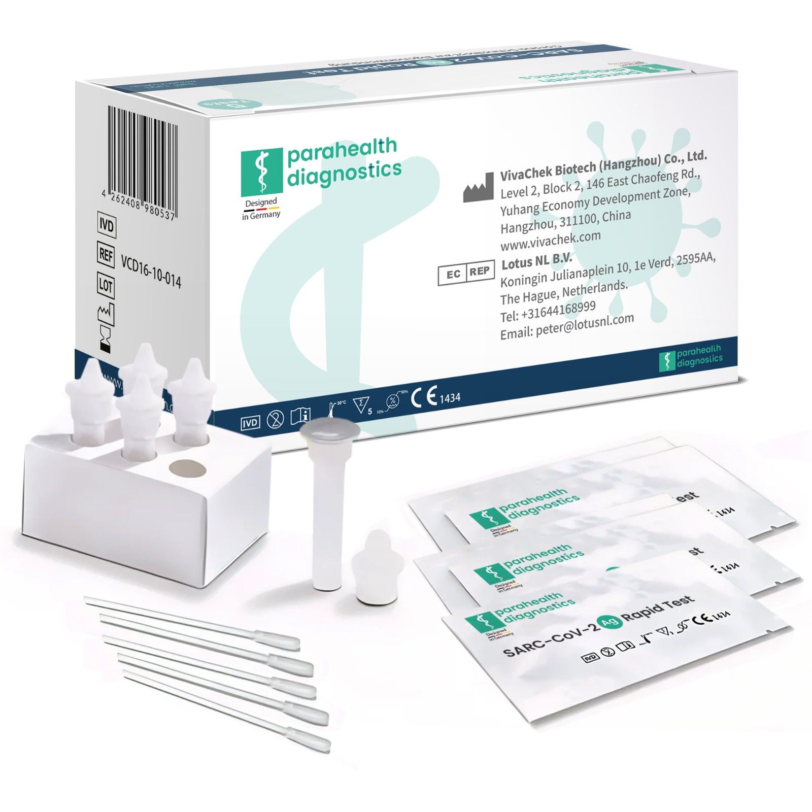 WIZ Biotech SARS-CoV-2 Antigen Schnell-Selbsttest| GRATIS parahealth Corona Tests