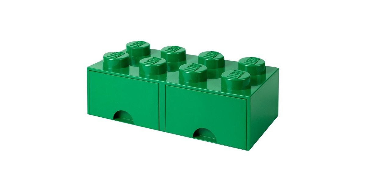 Room CopenhagenLEGO Brick Drawer 8 Groen opbergdoos  (Groen)