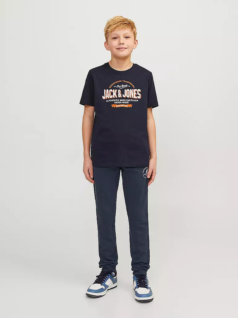 JACK & JONES Jungen Jogginghose JPSTGORDON JJSWIFT  dunkelblau