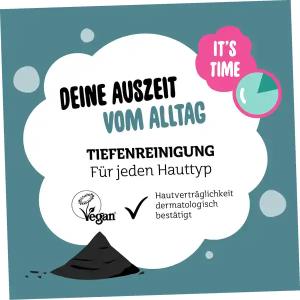Bubble Tuchmaske Tiefenreinigung mit Aktivkohle