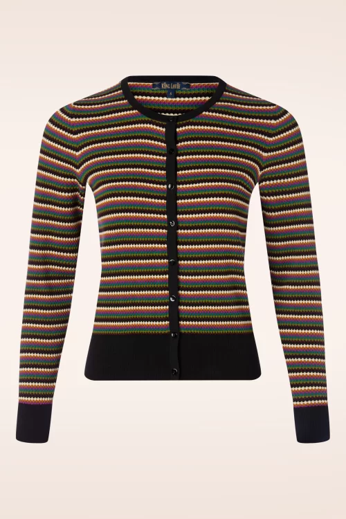 King Louie Cardigan Gilmour in zwart