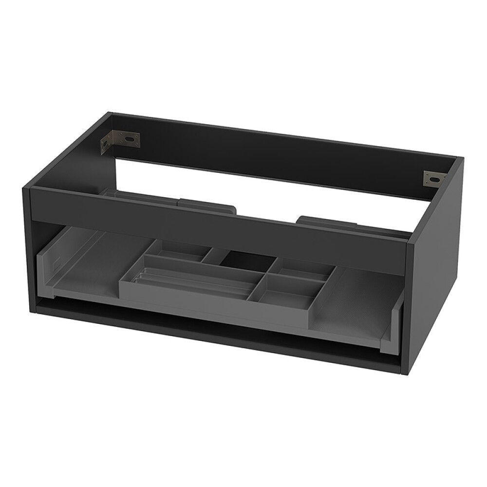 BADEROMSMØBEL CAMARGUE IQ+ FRONT SVART MATT 80CM
