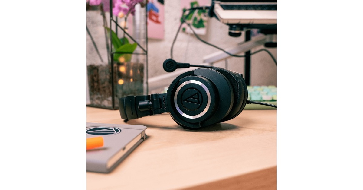 Audio-TechnicaATH-M50xSTS StreamSet over-ear headset  (Zwart)
