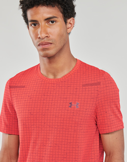 Under Armour - SEAMLESS GRID SS - Bordeaux