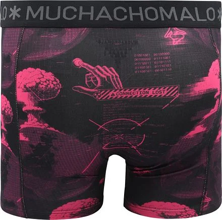 Muchachomalo Boxershorts 3-Pack Binary U-BINARY1010-01-Print/Print/Black kopen