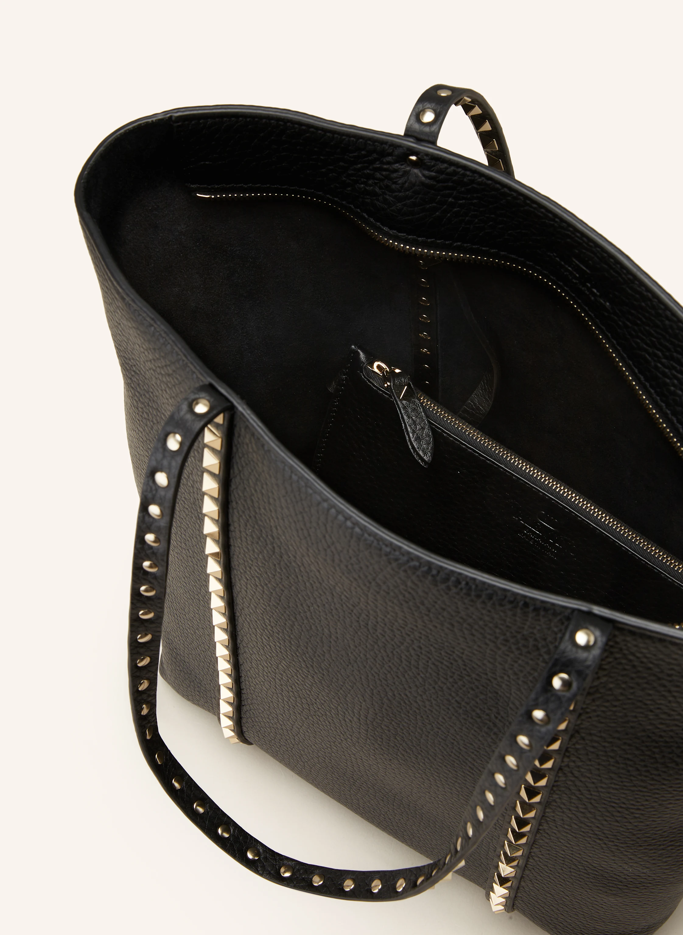 VALENTINO GARAVANI Shopper ROCKSTUD mit Pouch und Nieten