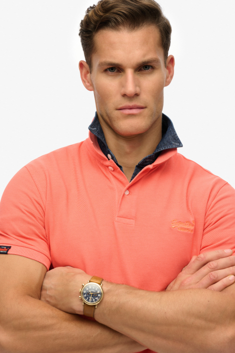 Superdry oranje heren polo