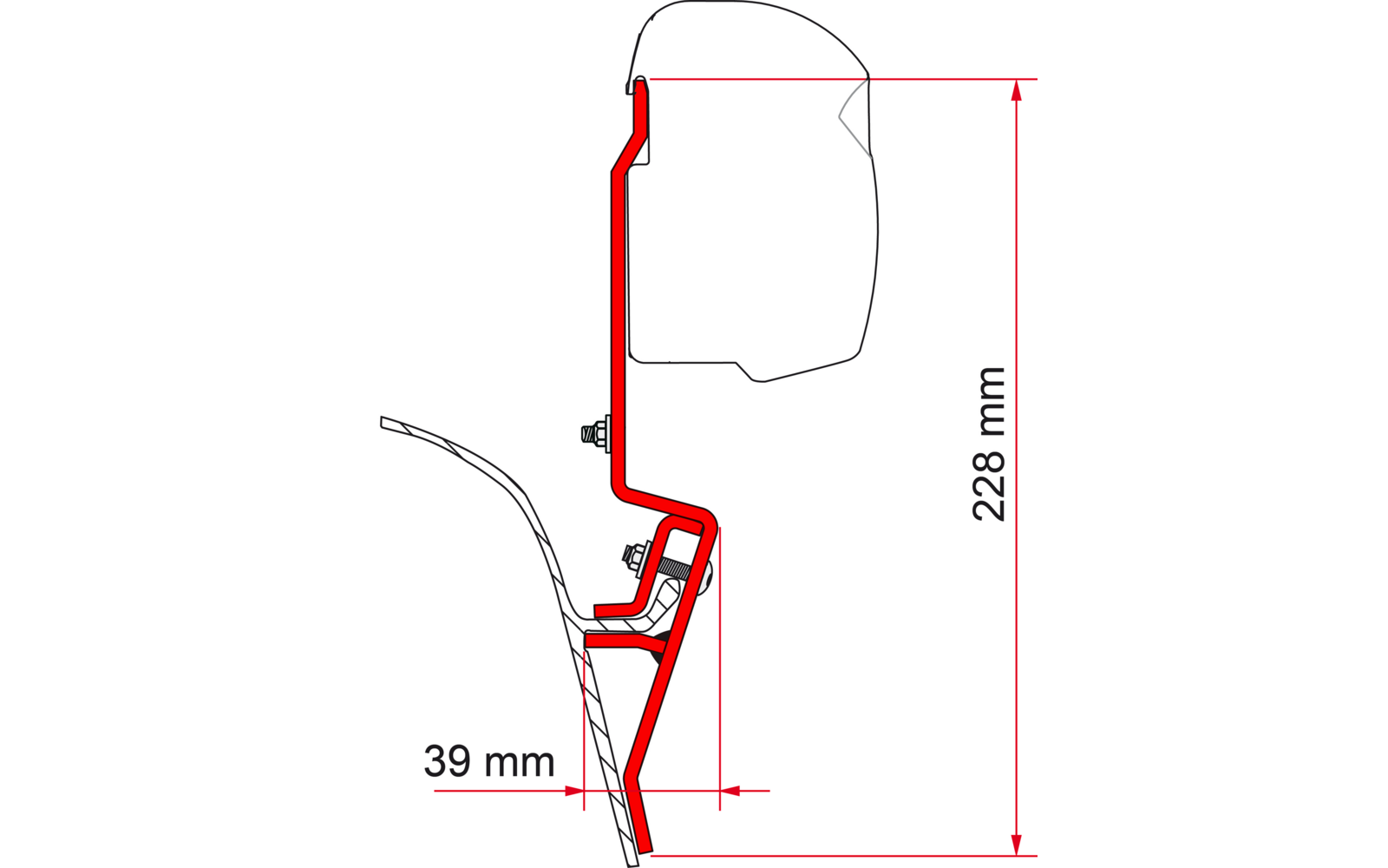 F45 Kit High Roof Adapter Westfalia