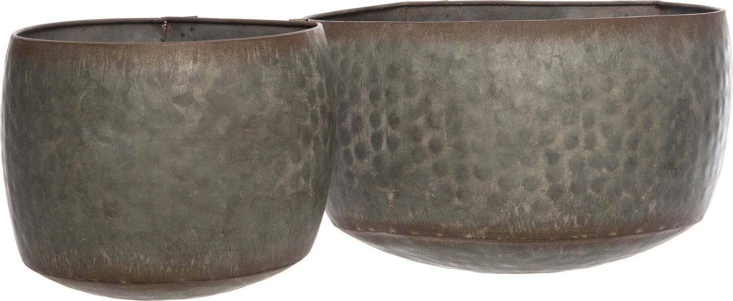 Intratuin hangpot grijs 28,5 x 25 x 20 cm