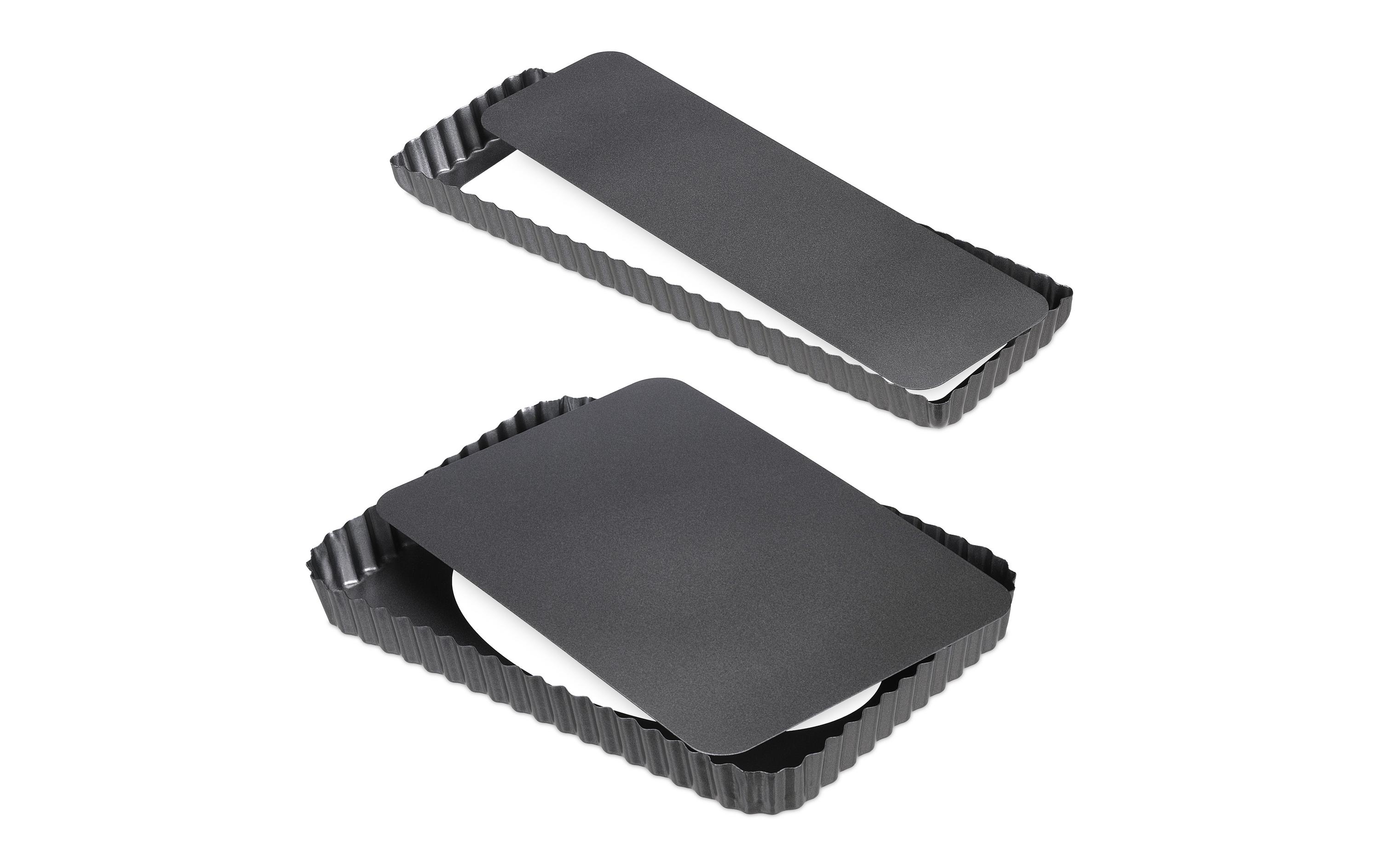 Tarte-Backform 2-teligAntihaft-Backformen mit Hebeboden