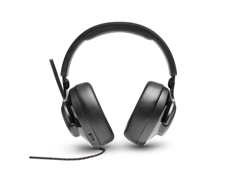 JBL Headset Quantum 200 Schwarz Kabelgebundenes Over-Ear-Gaming-Headset mit klappbarem Mikro