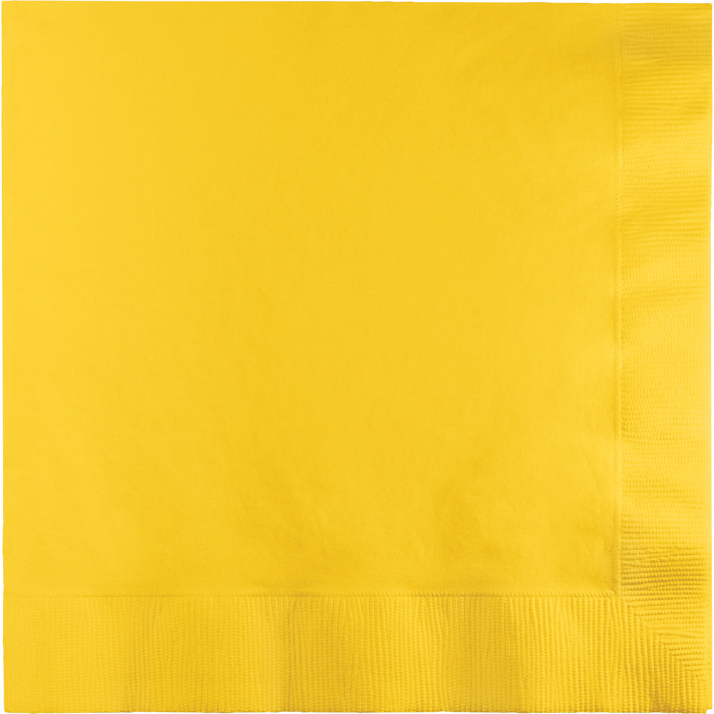 Gele Servetten 3-Laags 33cm 50st