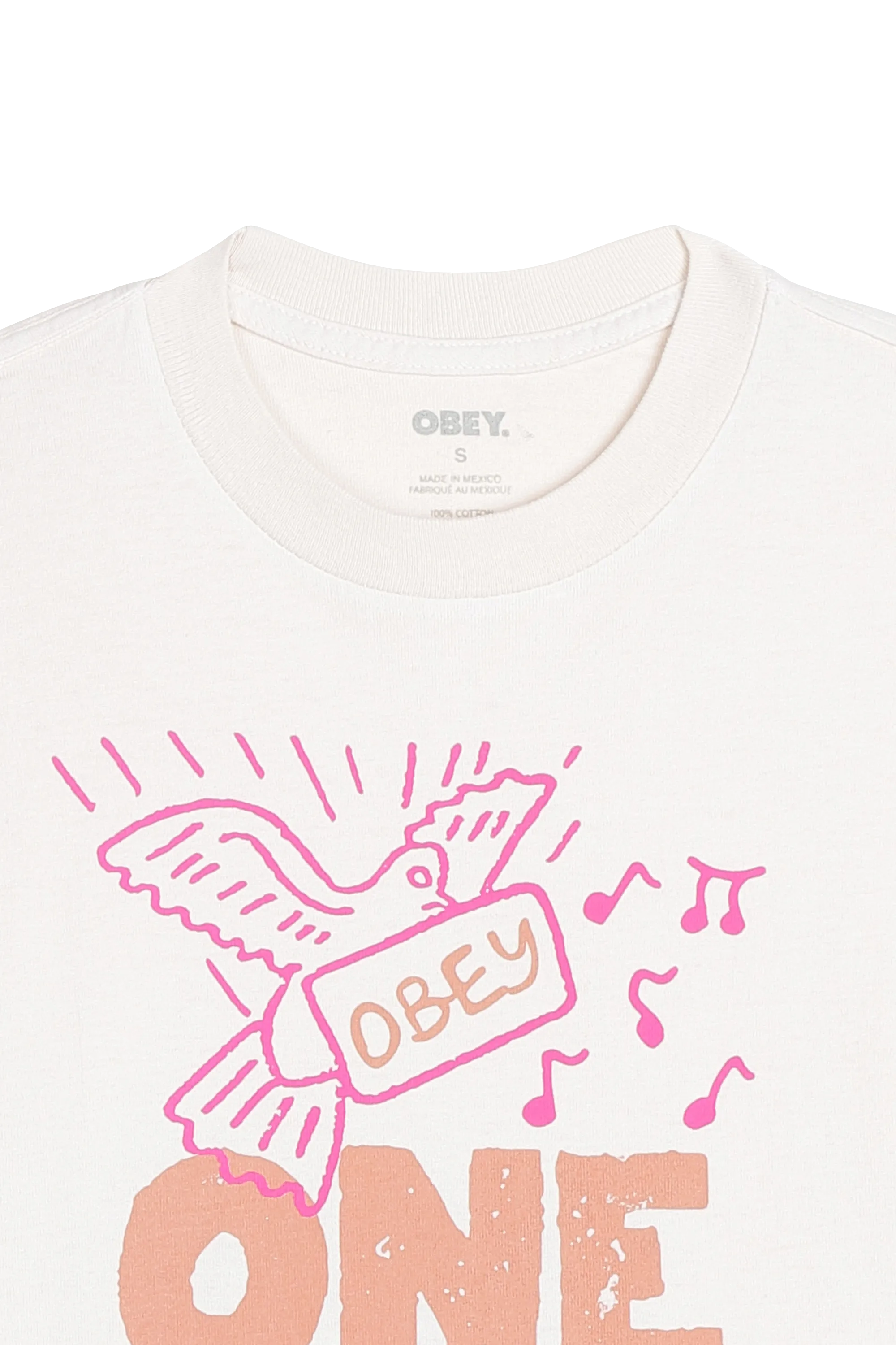 OBEY T-shirt ONE LOVE Beige