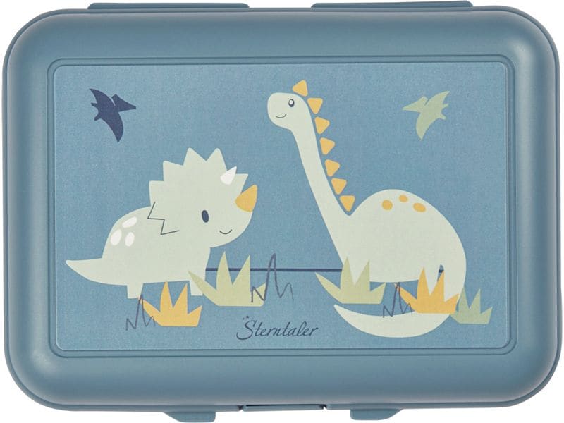 Sterntaler Lunchbox Dino Rexi Blau Brotdose mit praktischem Verschluss