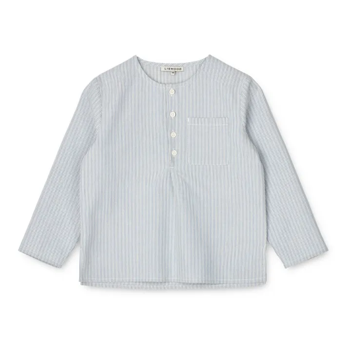 Liewood Chemise manches longues Coton Bio Houston | Bleu