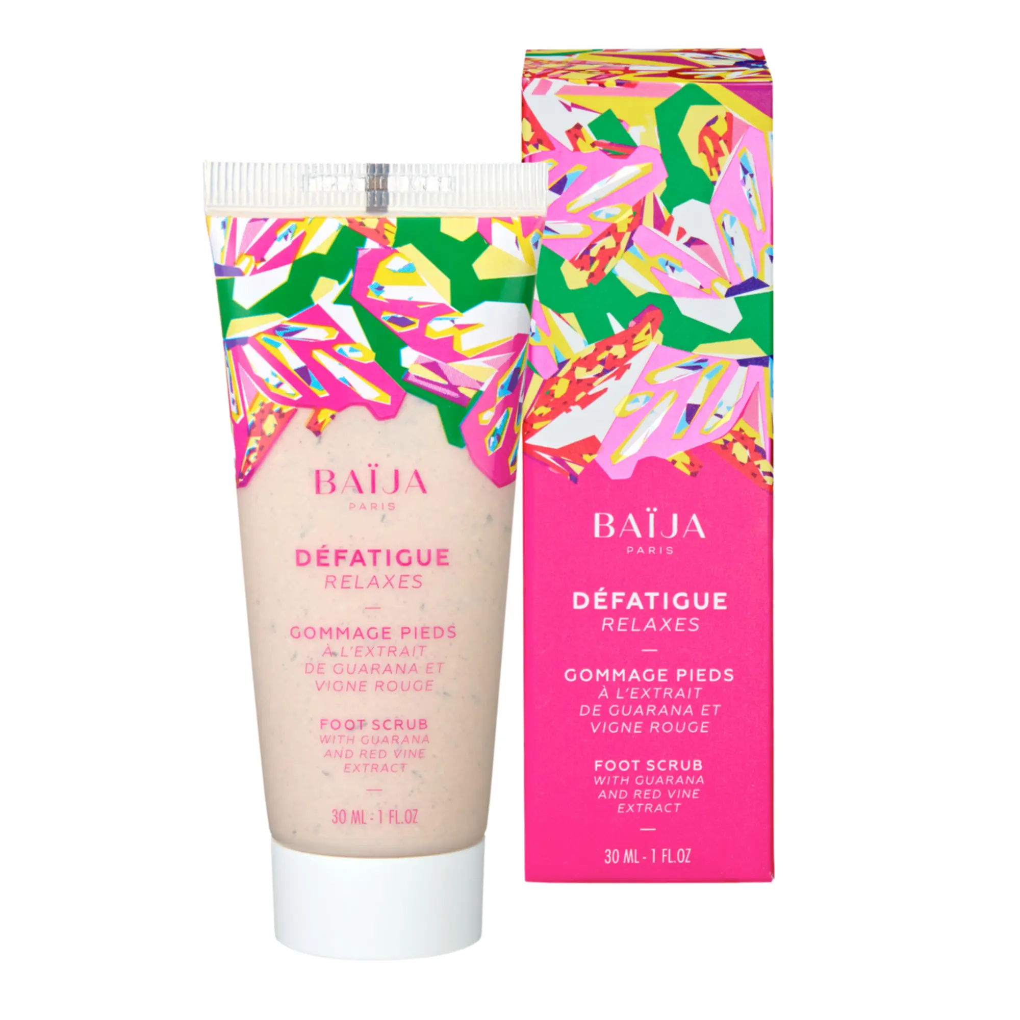 Baïja - Gommage Pieds Défatiguant Guarana & Vigne Rouge 30ml - Pieds