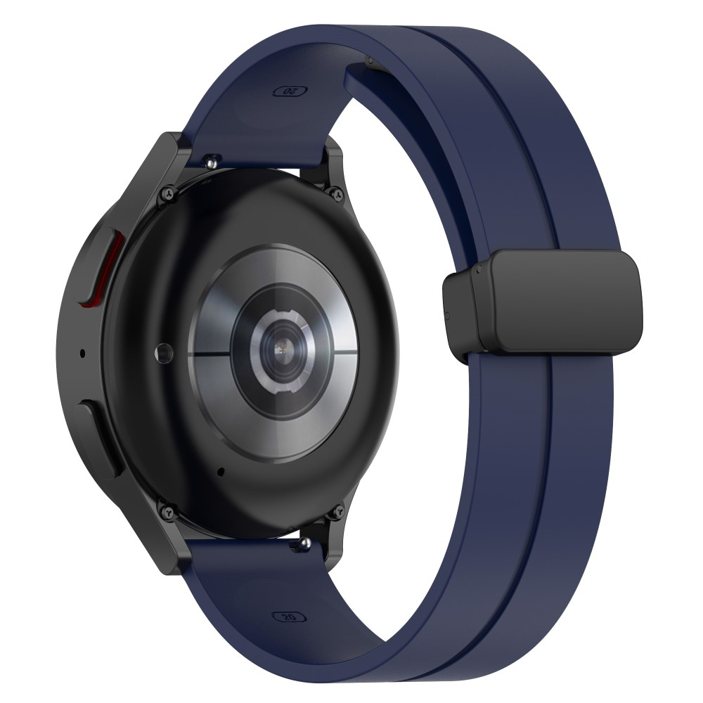 Samsung Galaxy Watch 4 (40mm) Magnet Silikon Armband Split Design (Gelenkumfang: 180 - 220mm) - Dunkelblau