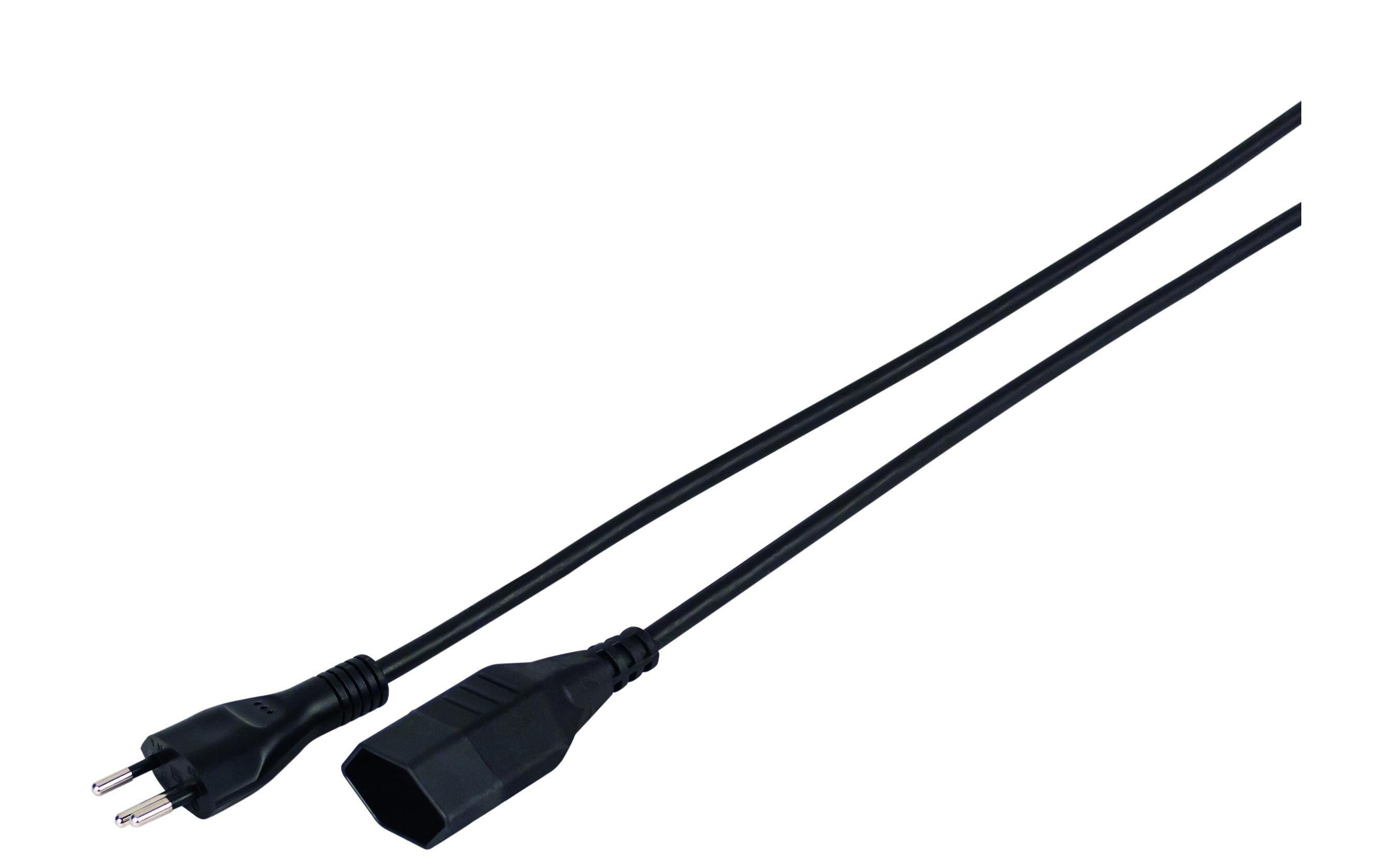 Verlängerungskabel 3 m T13-T12T12-Stecker, T13-Kupplung, 3 m, schwarz