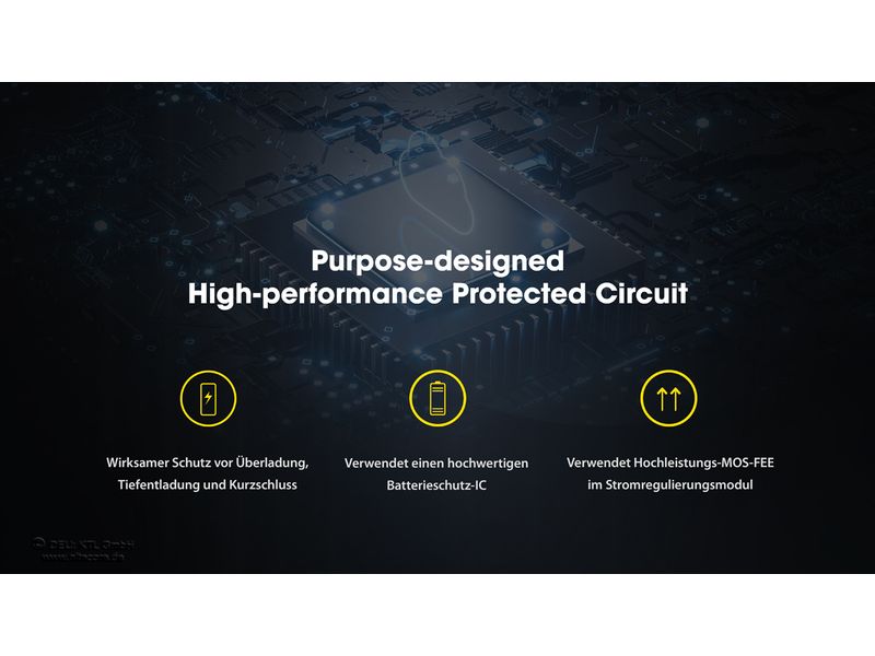 Nitecore Akku NL1840HP 4000 mAh Akku für verschiedene Nitecore-Stirnlampen