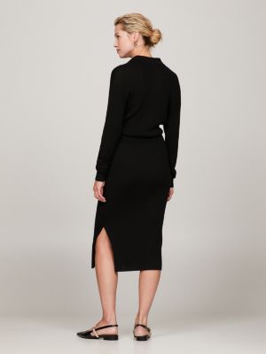 Vestido Polo de Malha Canelada