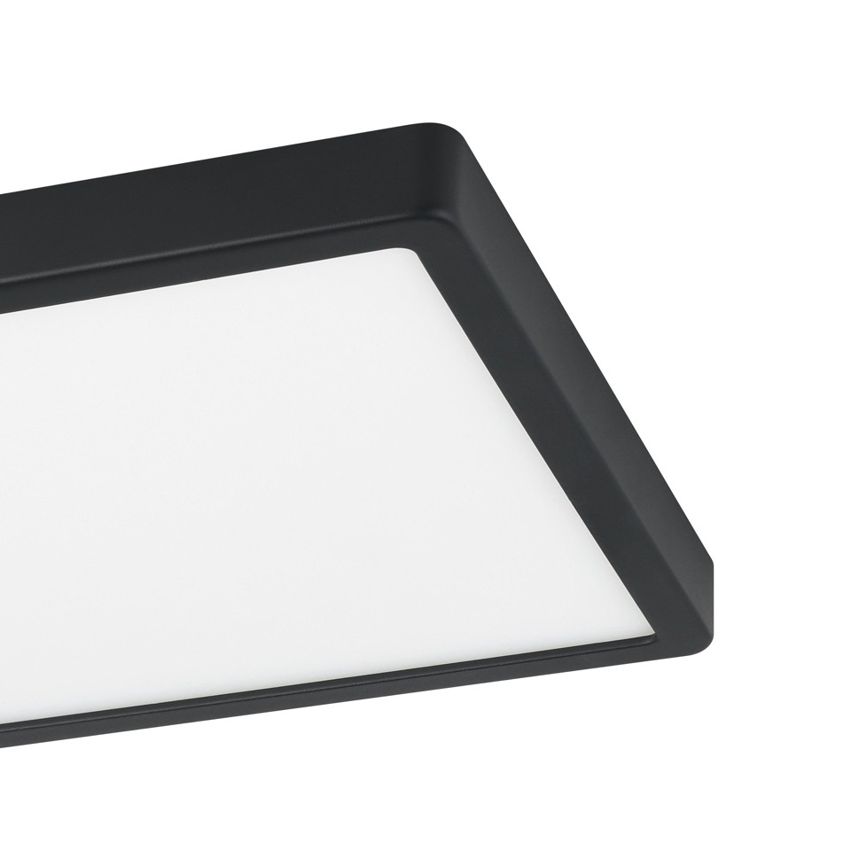 EGLO - Fueva-Z plafond sort 28,5x28,5 - TW - Zigbee, Bluetooth