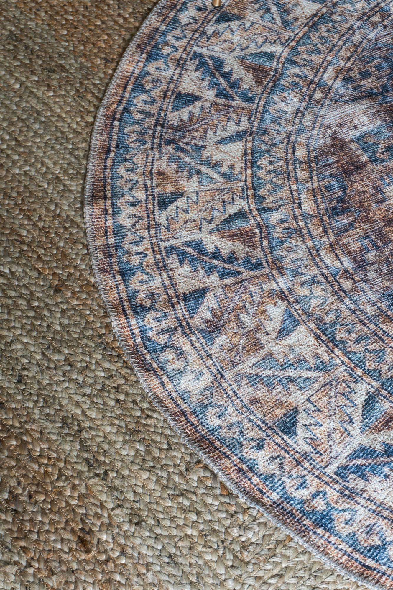 Vloerkleed Laria Blue 1 Rond - ø160 cm