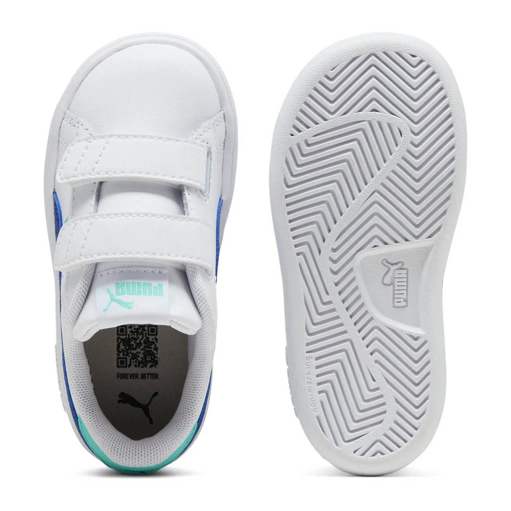 Puma Smash 3.0 L Vsneakers wit/kobaltblauw/aqua