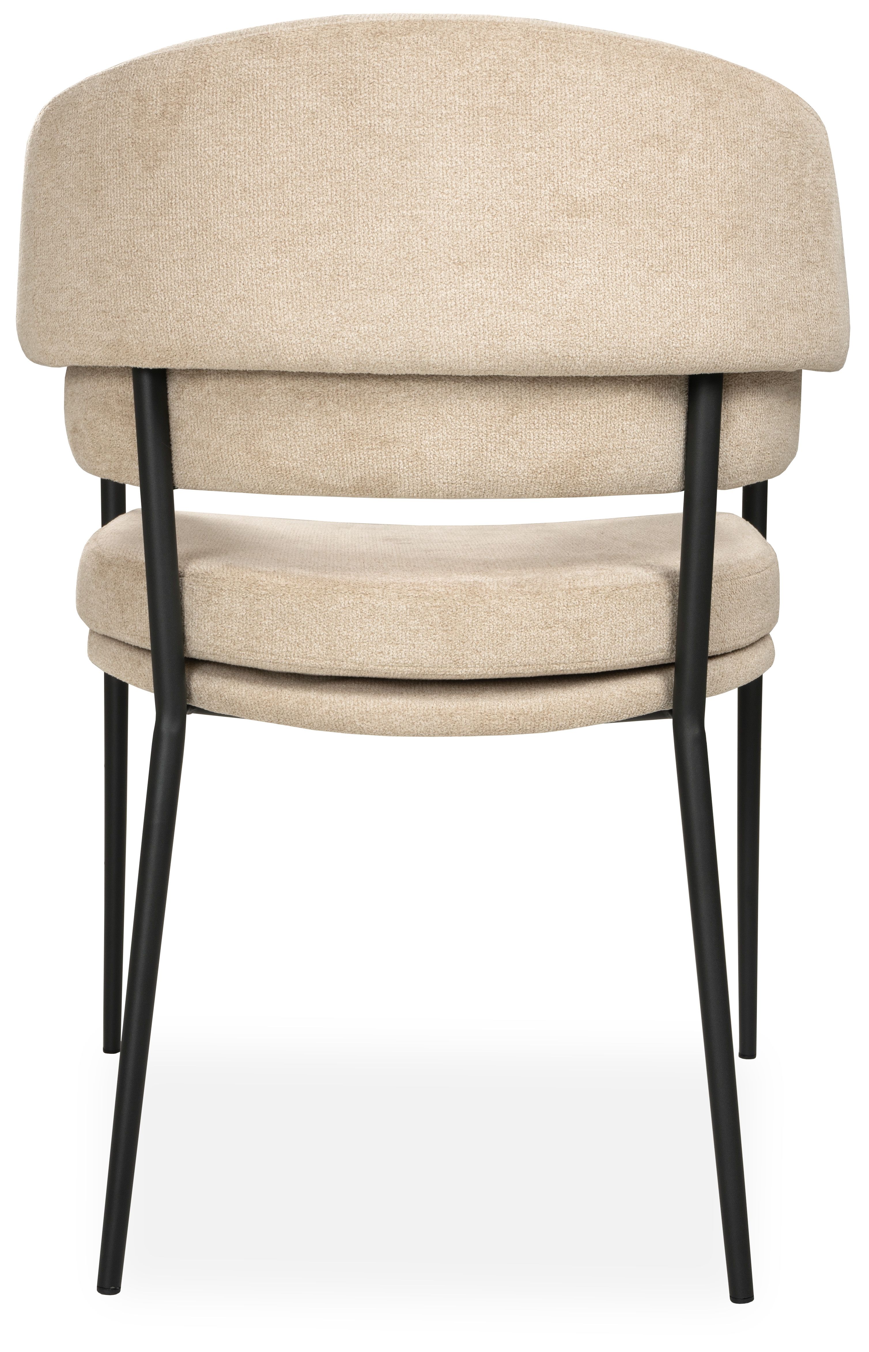 Eetkamerstoel Serta beige Janine B59 x D54 x H83 cm
