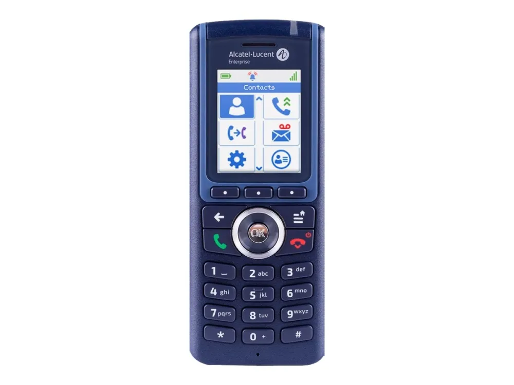 Alcatel-Lucent Enterprise 8234 - Trådløs digitaltelefon - IP-DECT\GAP - 3-vejs opkaldskapacitet - blå
