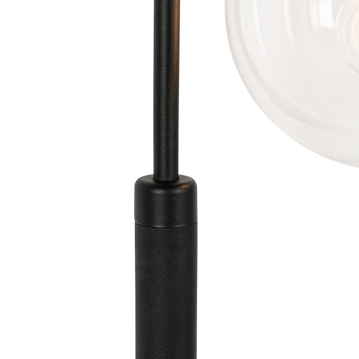 Moderne lantaarn zwart met helder glas 100 cm IP44 - Sfera