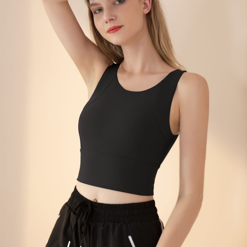 Claduodoe - Effen sport-bh-top