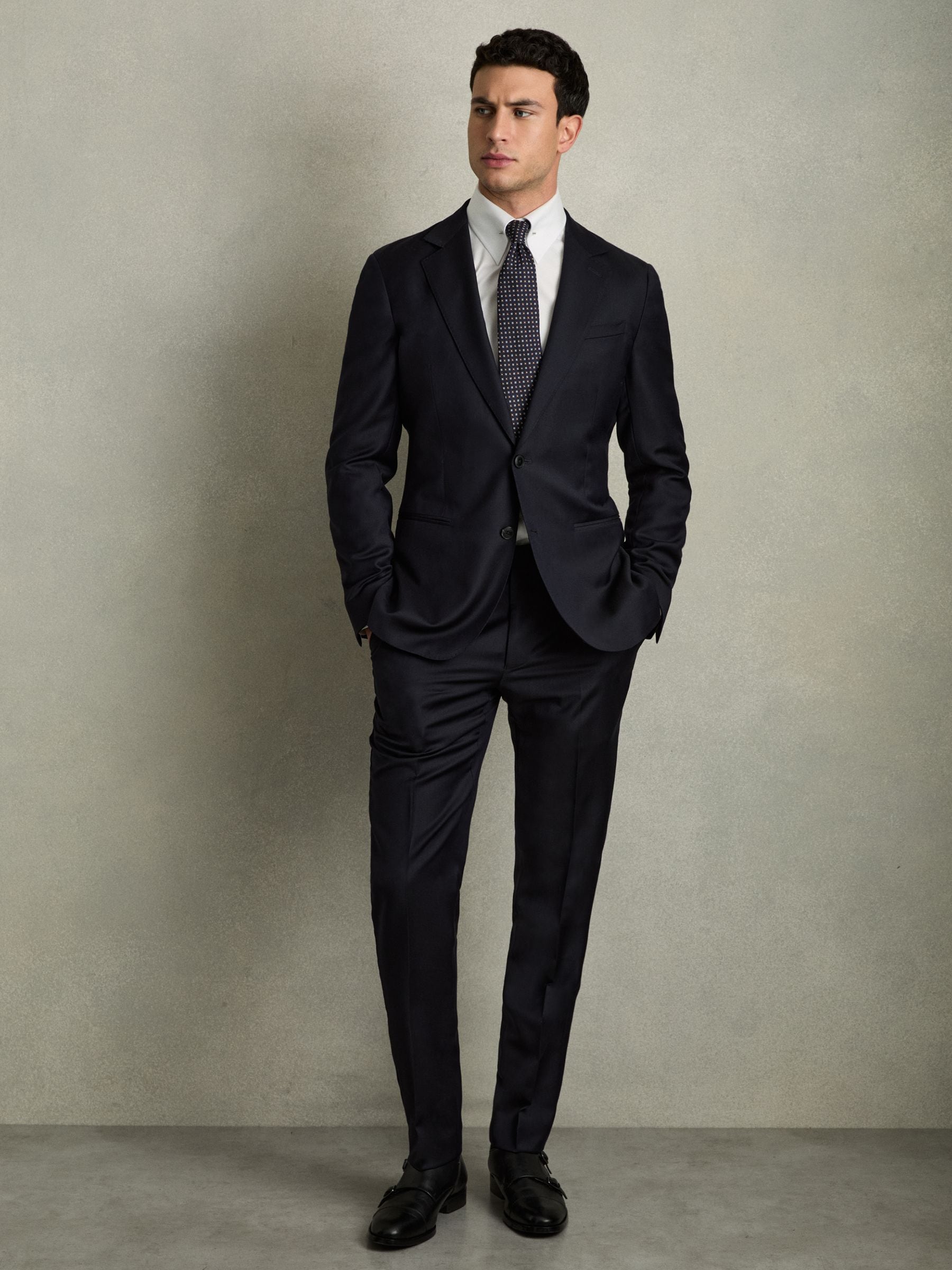 Wit - Reiss Caldwell Regular-Fit Cotton Pin-Collar Shirt