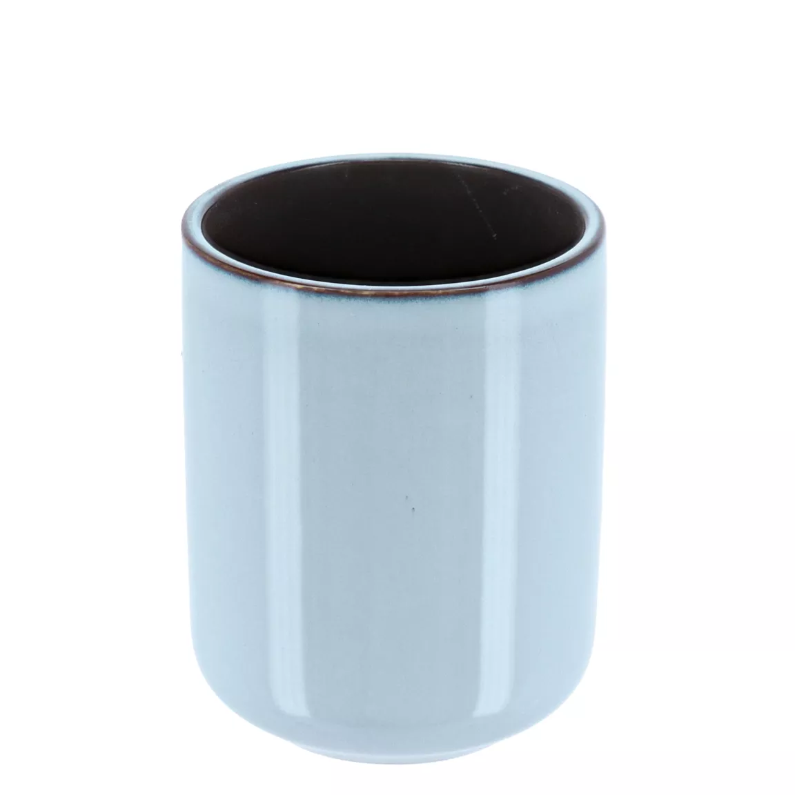 Set d'accessoires salle de bain grès laqué Pietra Bleu