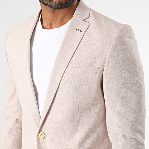 Veste Blazer Beige Chiné