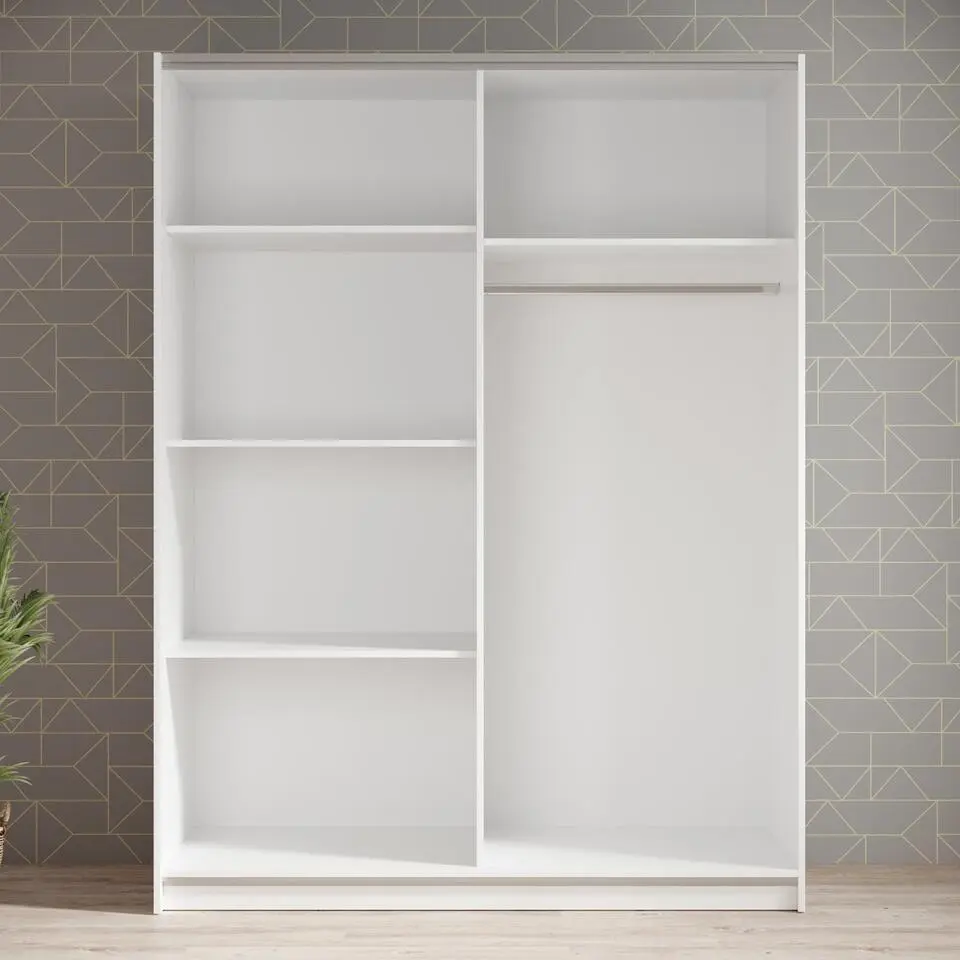Meubella - Kledingkast Ganaro - Wit - 150 cm