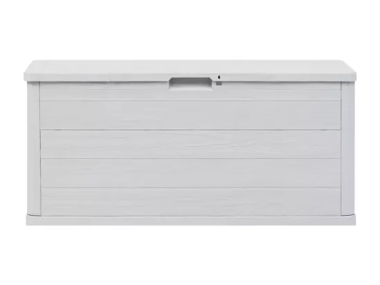 Boîte de rangement de jardin 280 L Gris clair