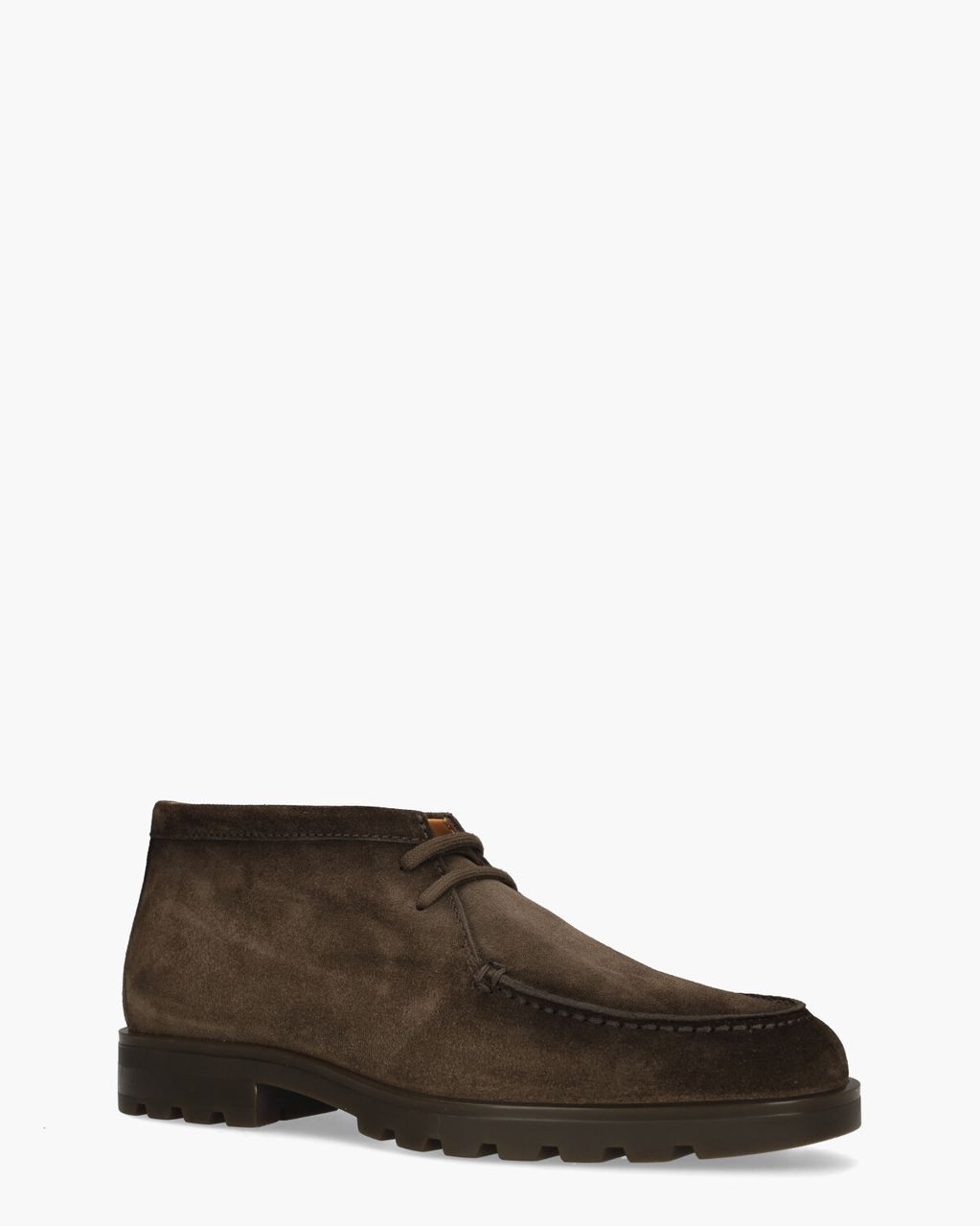 Santoni 18609 Donkerbruin Heren Veterboots