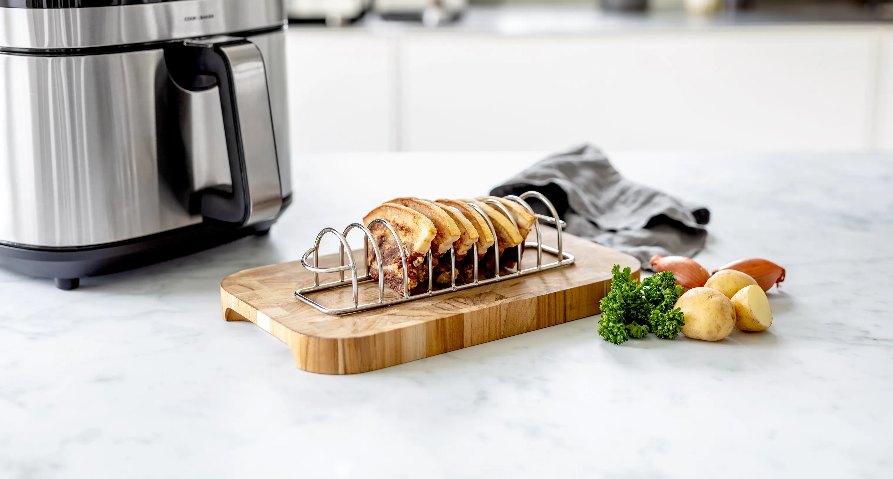 Cook & Baker Flæskeholder til Airfryer - 2 stk.