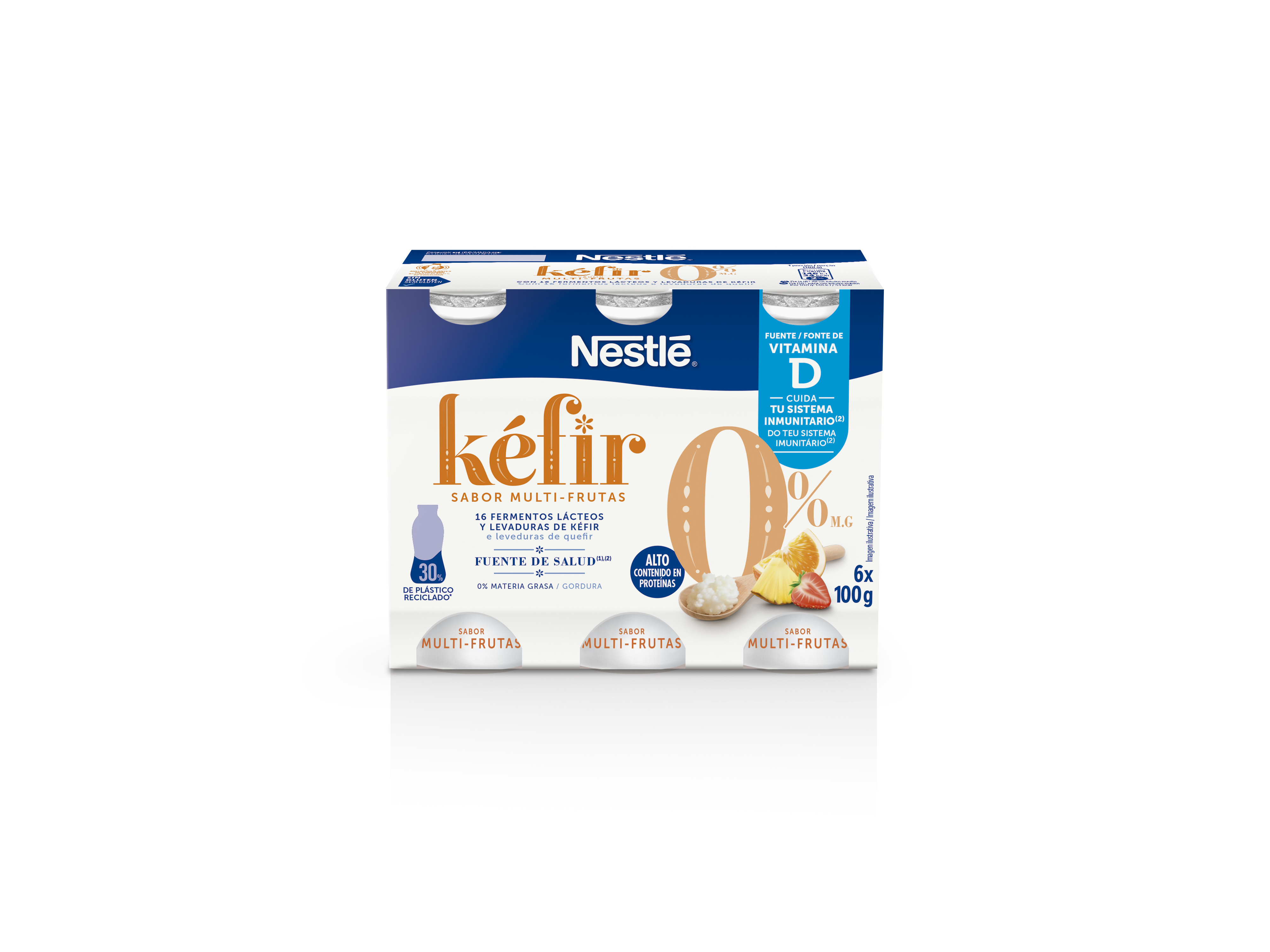 KEFIR NESTLÉ MULTIFRUTOS 0% 6X100G