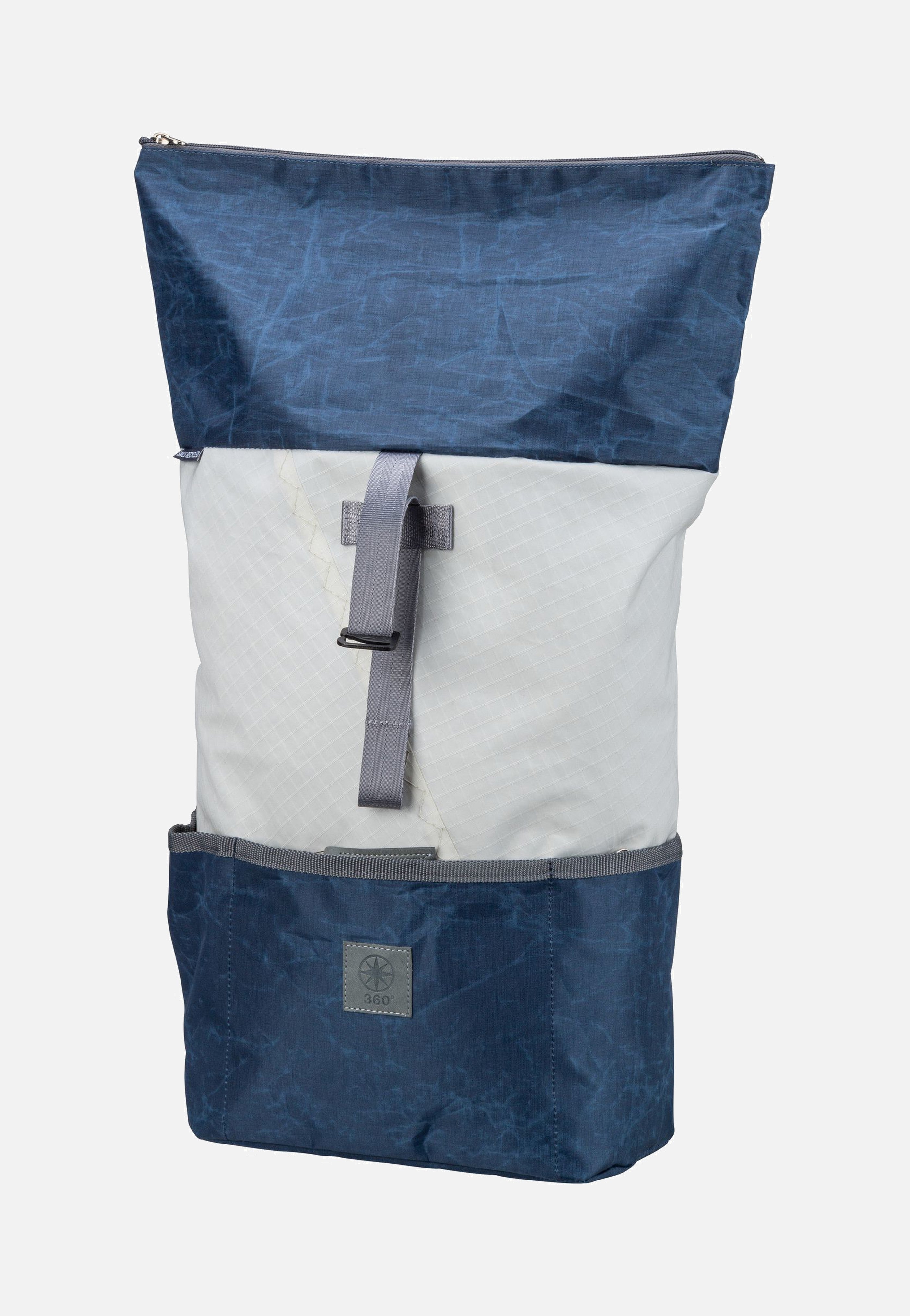 Lotse Blau/Weiß - Rolltop Rucksack