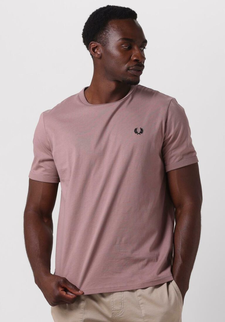 FRED PERRY lichtroze fred perry t-shirt ringer t-shirt